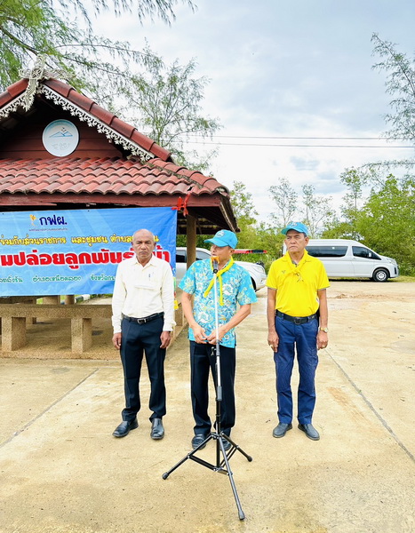 กิจกรรมปล่อยลูกพันธฺปูม้า ประจำปี 2566  ณ ชายหาดบ้านปากหรา ตำบลตลิ่งชัน