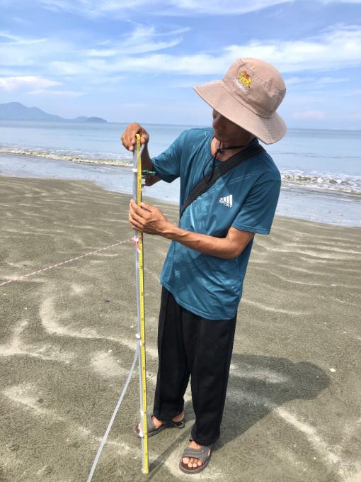 ลงพื้นที่ตรวจวัดรูปตัดชายหาดด้วยเครื่องมือ water level และระบบ BMON (Beach Monitoring)
